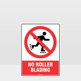 Custom Metal Sign,Prohibition No Roller Blading Sign